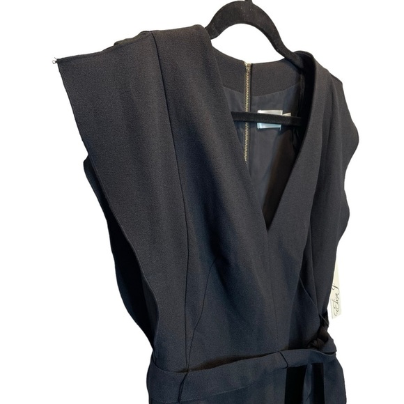 Eliza J Ruffle Sleeve Sheath Dress in Black Size 6 New - Picture 3 of 10